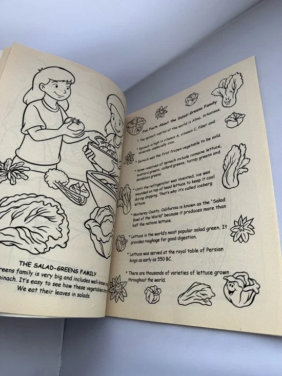 Set of 3 Nature/Farming Childrens Coloring Books- Sugarhouse Veggies Agriculture - Picture 6 of 10